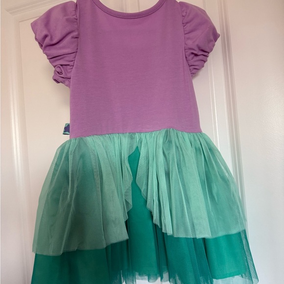 Disney Princess Ariel (Little Mermaid) Purple and Green Dress - Toddler Size 3T - Picture 4 of 5